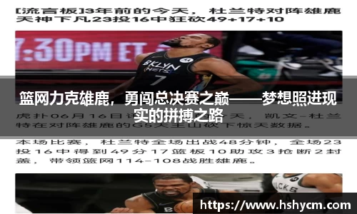 篮网力克雄鹿，勇闯总决赛之巅——梦想照进现实的拼搏之路